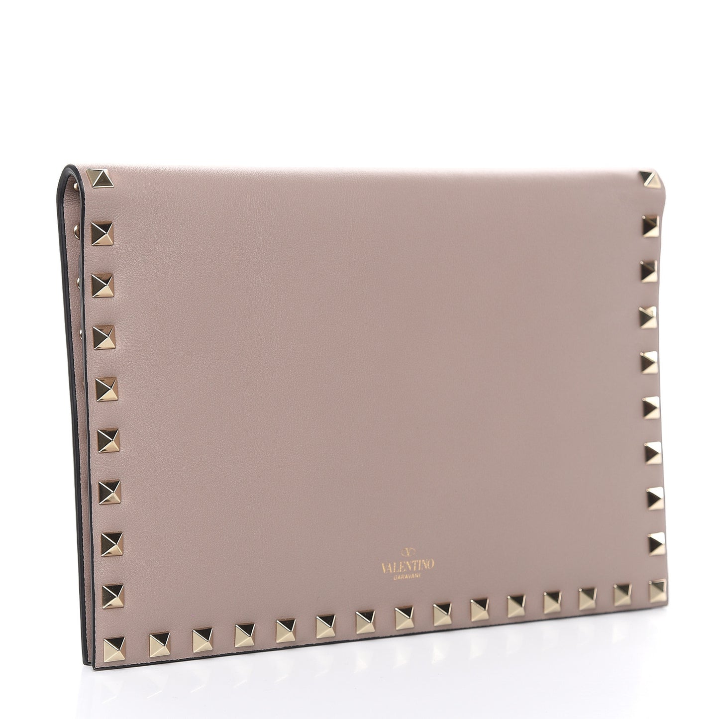 Nappa Rockstud Clutch Poudre
