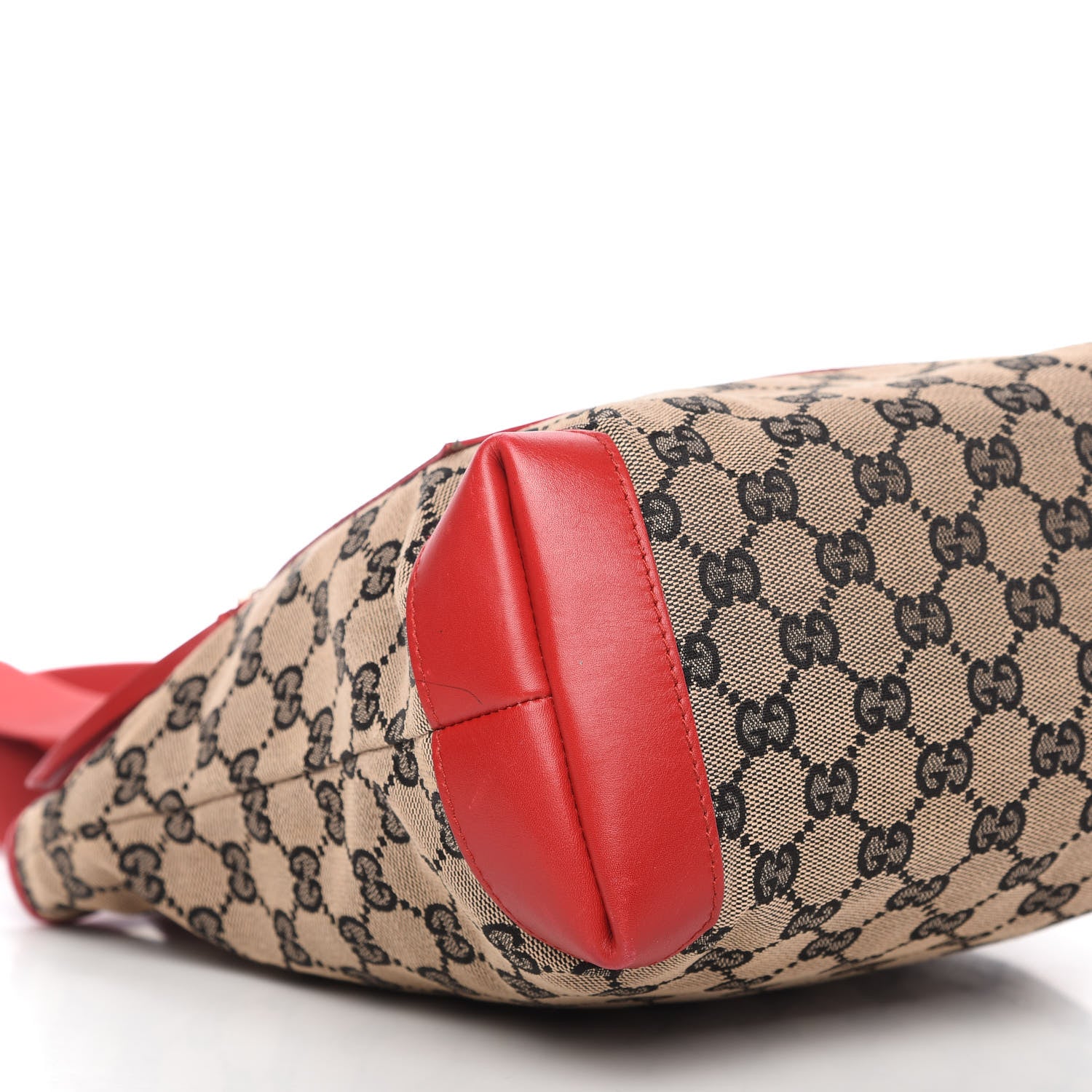 Gucci Monogram Large Tote Navy Red 6 of 10