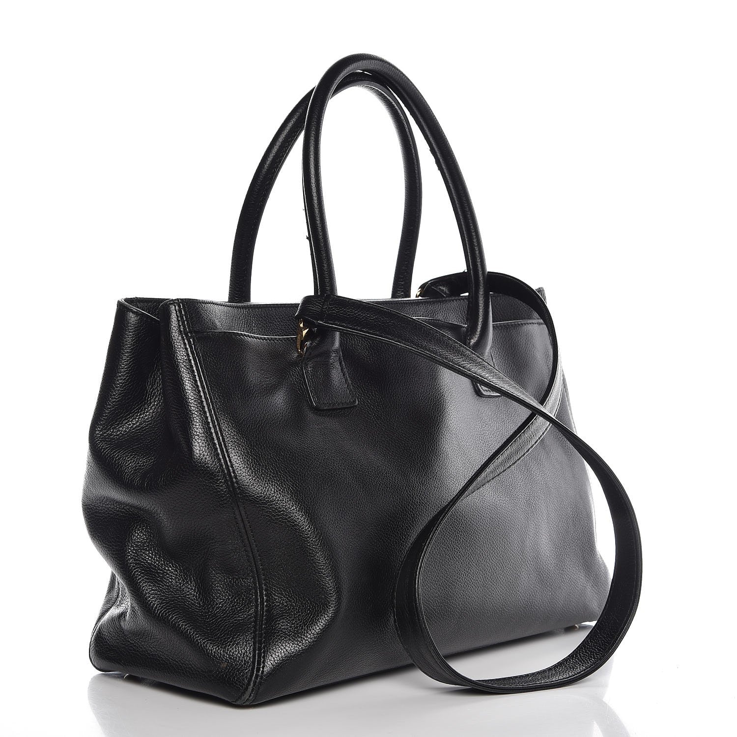 Chanel Calfskin Cerf Executive Shopper Tote Black 4 of 10