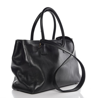 Chanel Calfskin Cerf Executive Shopper Tote Black 4 of 10