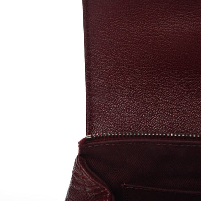 Chanel Goatskin Quilted CC Waiter Crossbody Burgundy 8 of 10