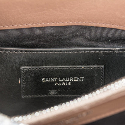 Saint Laurent Sheepskin Matelasse Chevron Monogram Medium College Bag Fard 6 of 6