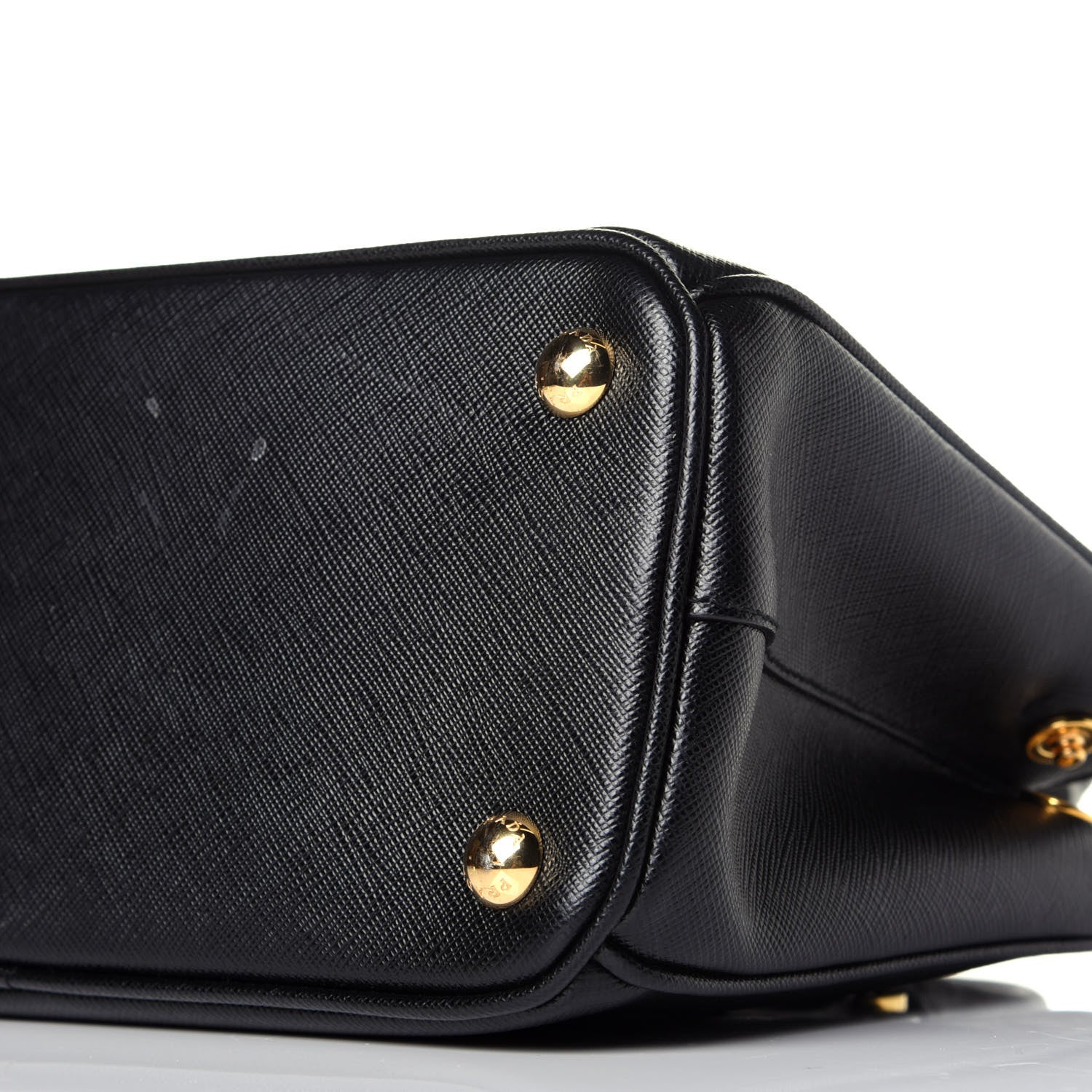 Prada Saffiano Mini Galleria Double Zip Tote Black 9 of 9