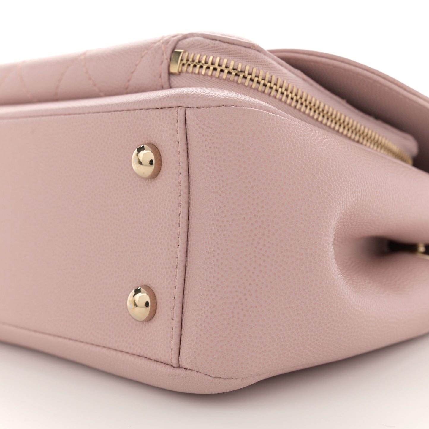 Caviar Quilted Small Business Affinity Flap Light Pink