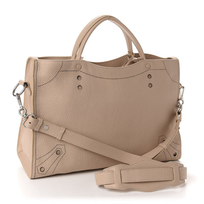 Balenciaga Veau Grana Perforated Blackout Hardware City Beige Poudre 4 of 11