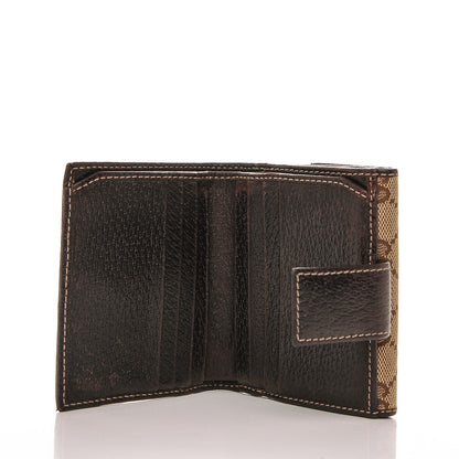 Gucci Monogram Princy Compact French Flap Wallet Brown 5 of 7