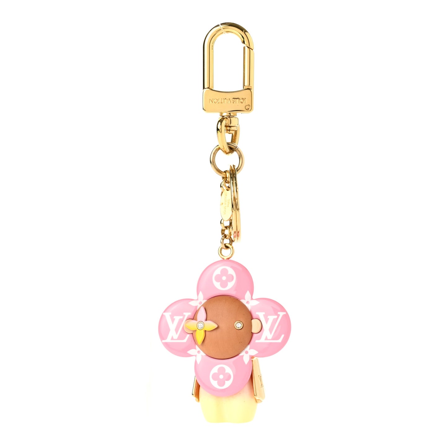 Giant Monogram Vivienne Bag Charm Key Holder Rose