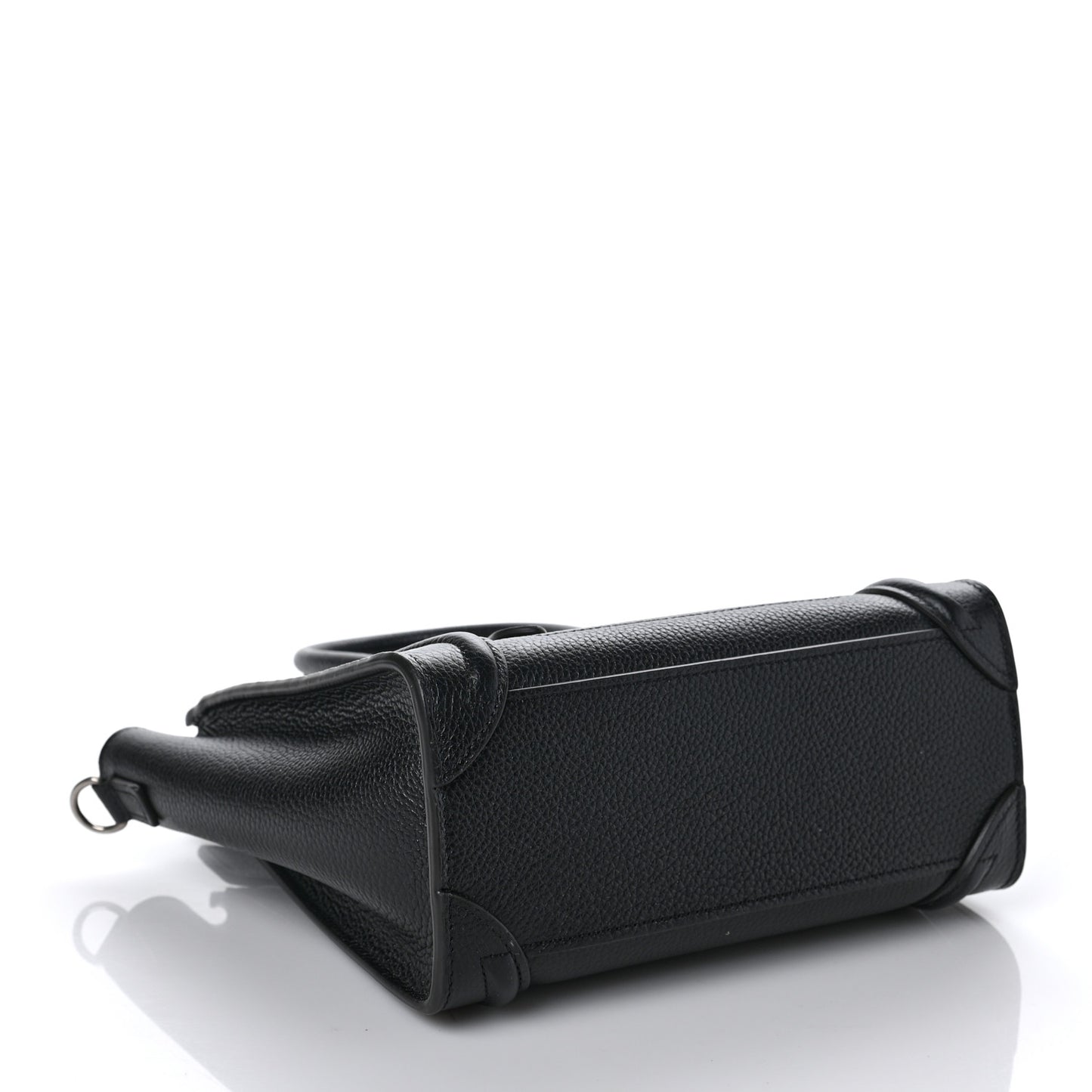 Drummed Calfskin Nano Luggage Black