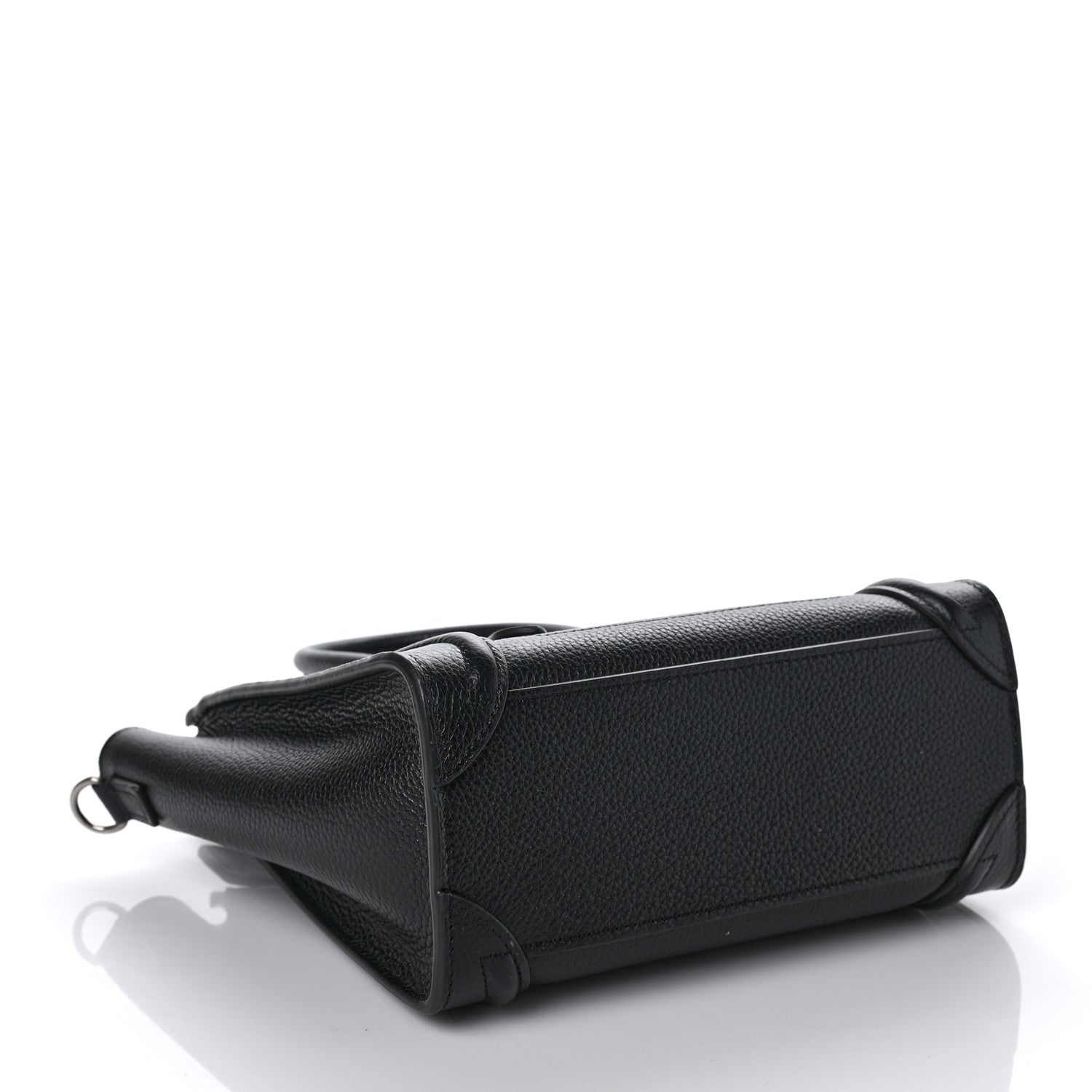 Celine Drummed Calfskin Nano Luggage Black 4 of 8