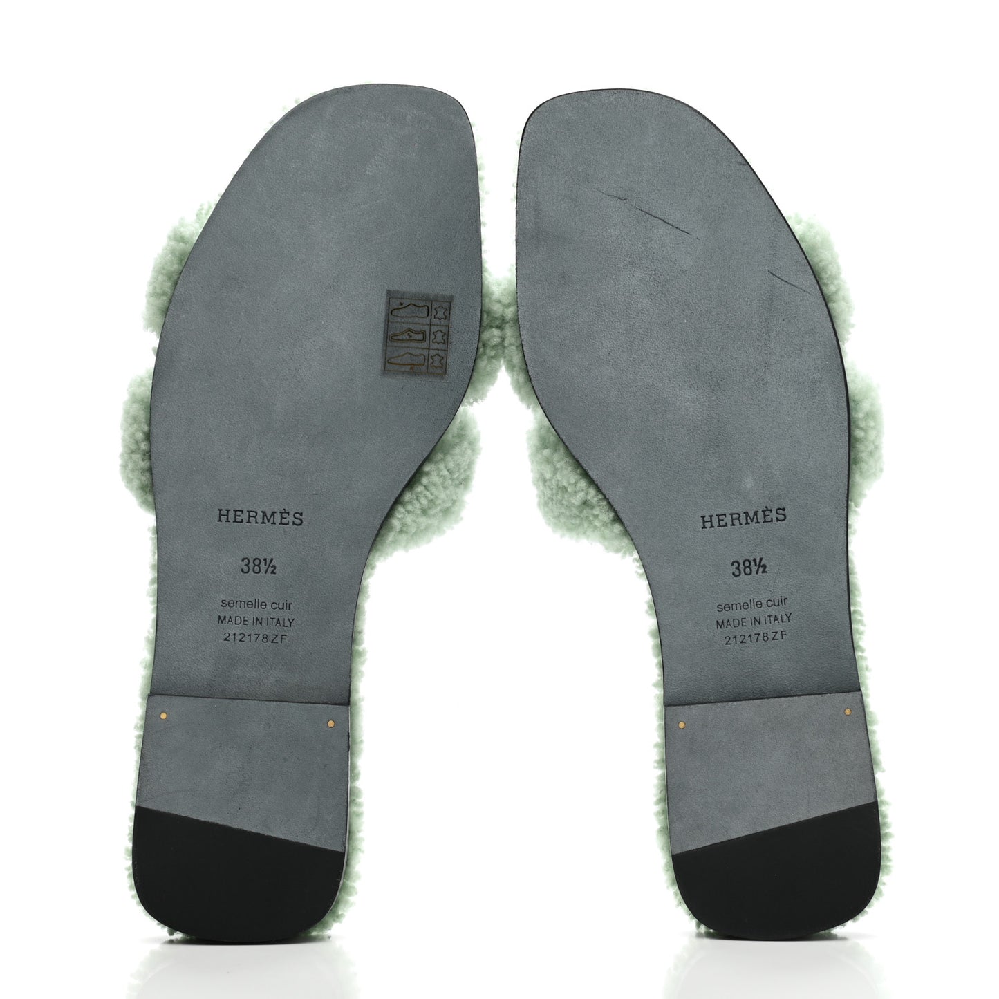 Woolskin Oran Sandals 38.5 Vert d'eau