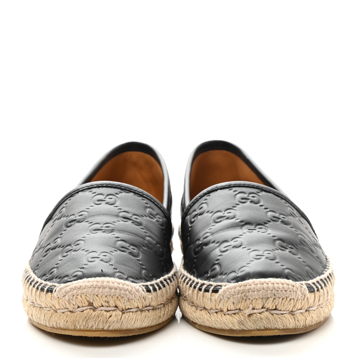 Gucci Guccissima Signature Espadrilles 37.5 Black 2 of 9