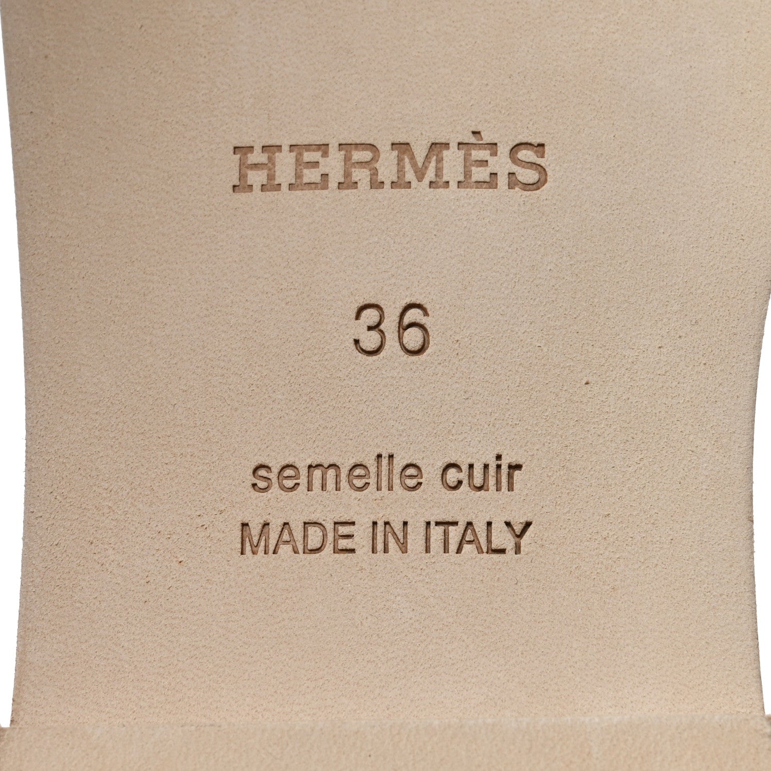 Hermes Epsom Oran Sandals 36 Vert Jade 7 of 9