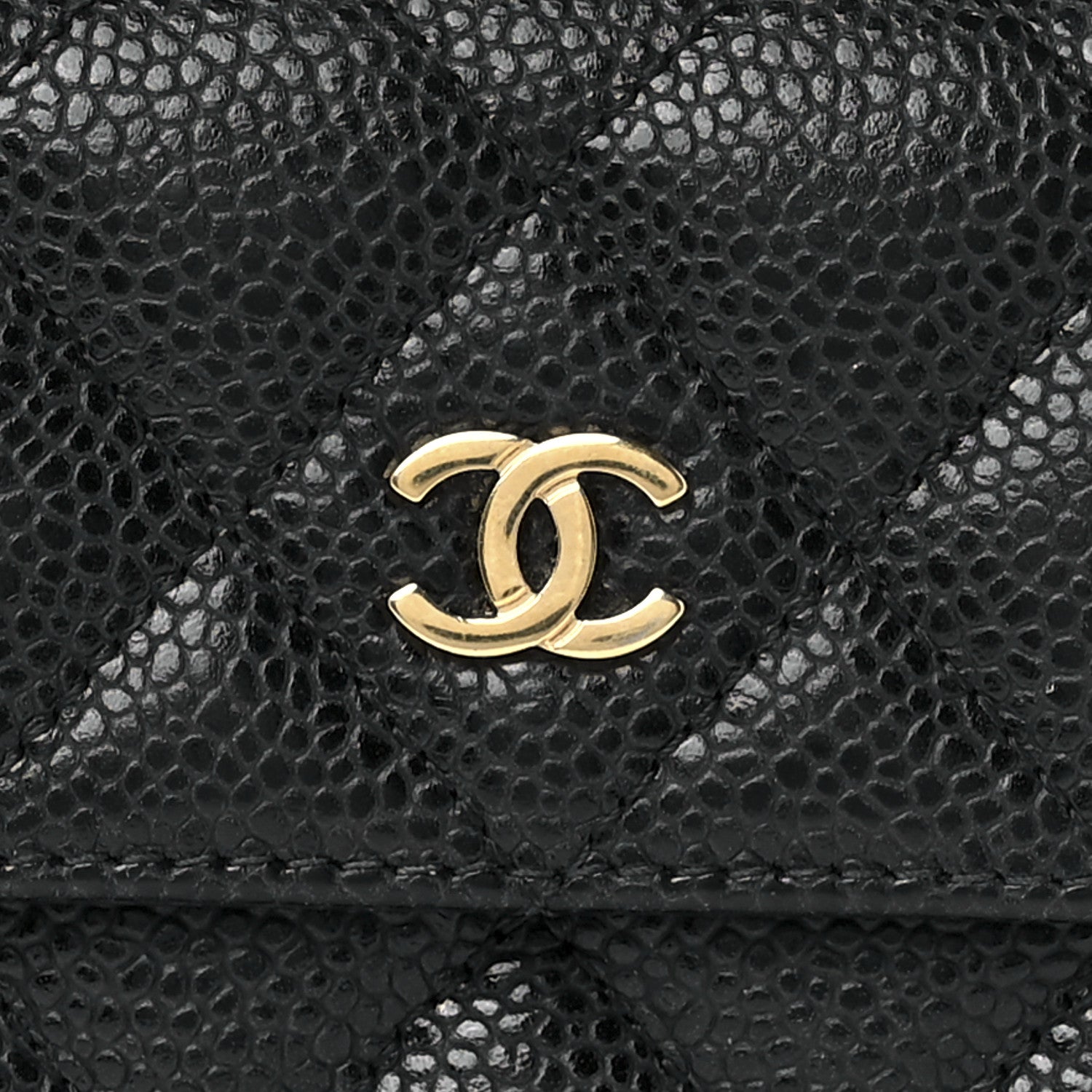 Chanel Caviar Quilted Compact French Flap Wallet Black 10 of 14