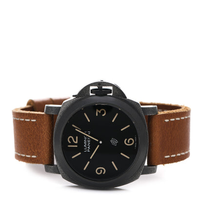 Panerai Stainless Steel Calfskin 44mm Luminor Base Logo Paneristi Manual Winding Watch Black PAM00360 2 of 6