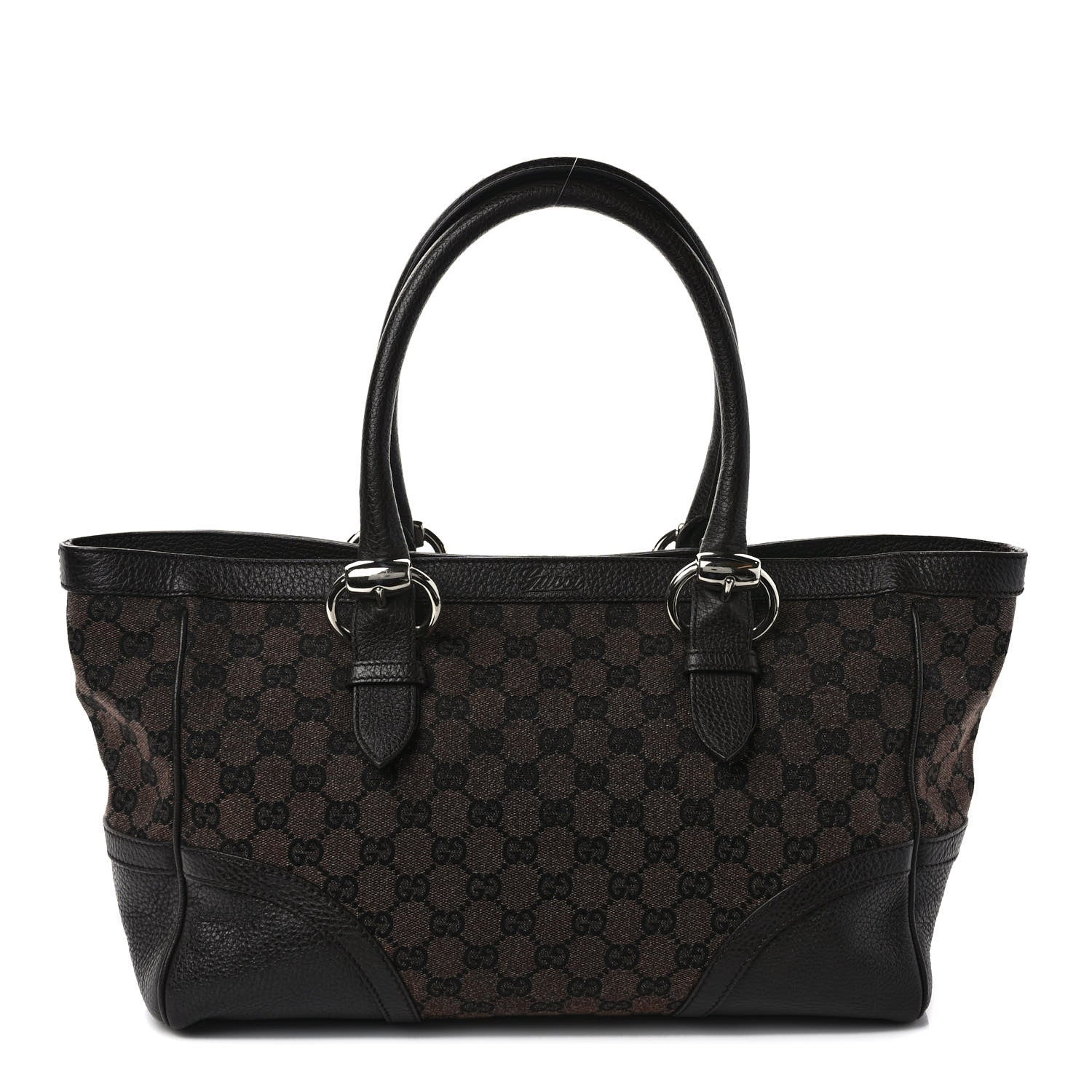 Gucci GG Monogram Small Tote Dark Brown 1 of 11