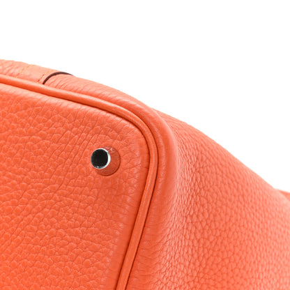 Hermes Taurillon Clemence Picotin Lock 18 PM Orange Poppy 10 of 12