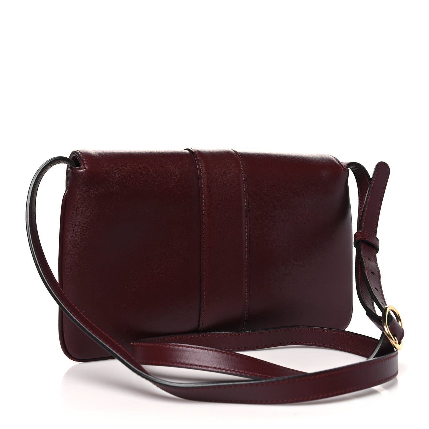 Vitello Palmellato Lux Small Arli Flap Shoulder Bag Vintage Bordeaux