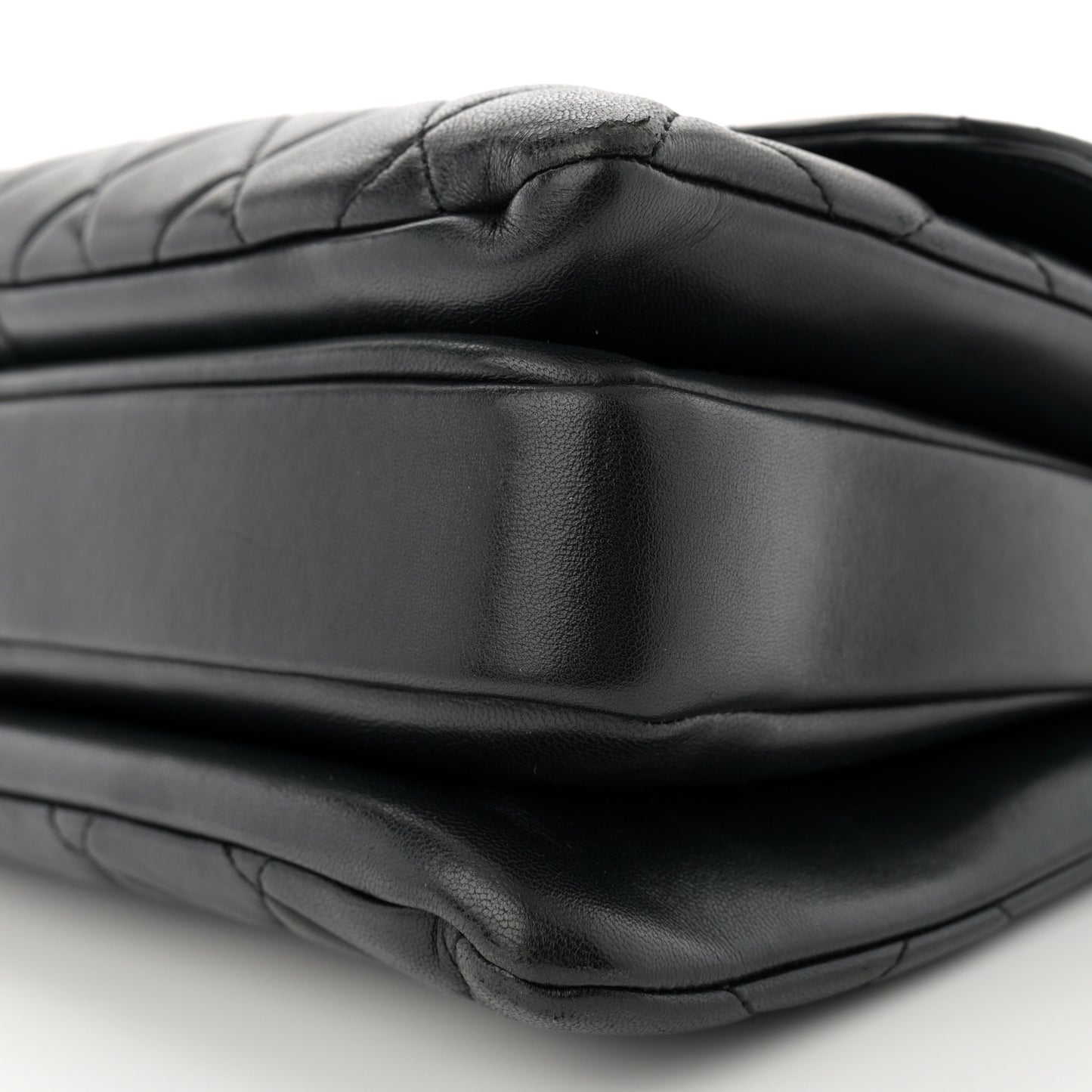 Lambskin Quilted Medium Trendy CC Flap Dual Handle Bag Black