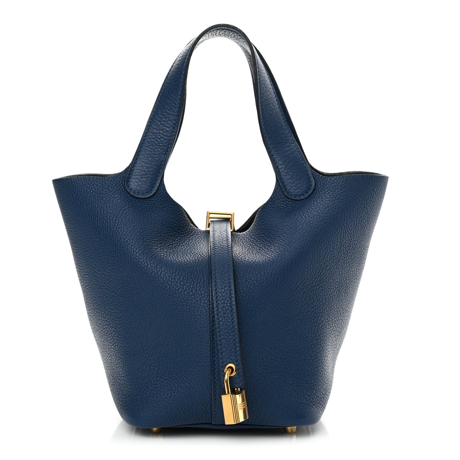 Hermes Taurillon Maurice Picotin Lock 18 PM Deep Blue 1 of 14