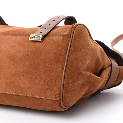 Mulberry Heavy Suede Alexa Tassel Satchel Oak 9 of 9