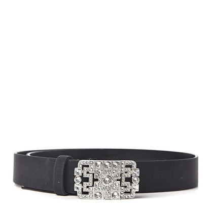 Chanel Grosgrain Crystal Belt 75 30 Black 1 of 7