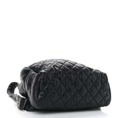 Chanel Nylon Quilted Coco Cocoon Backpack Black 3 of 9