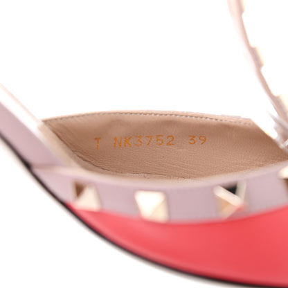 Valentino Garavani Nappa Rockstud Ankle Strap 65mm Pumps 39 Deep Coral Poudre 7 of 7
