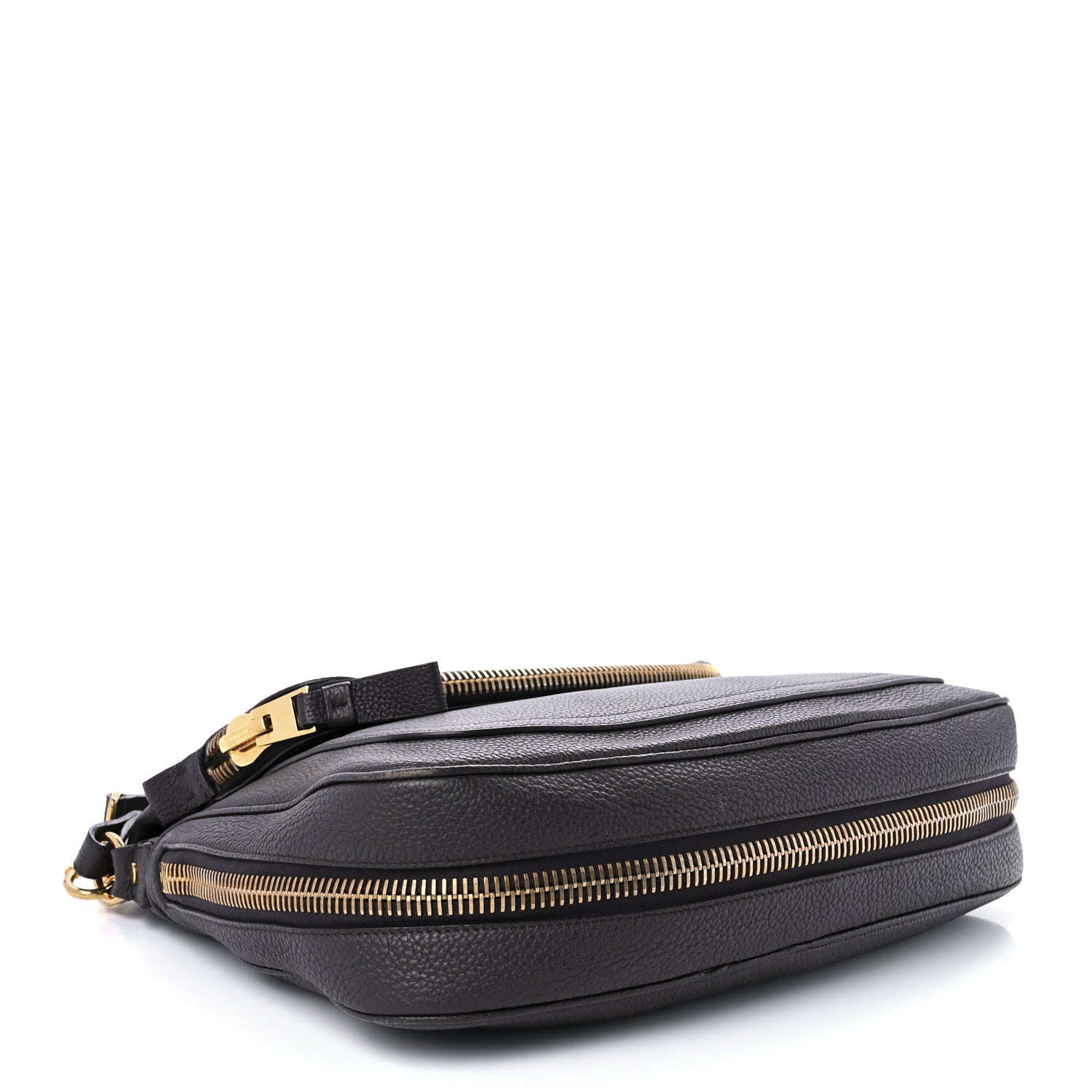 Tom Ford Pebbled Calfskin Large Jennifer Dark Brown 3 of 7