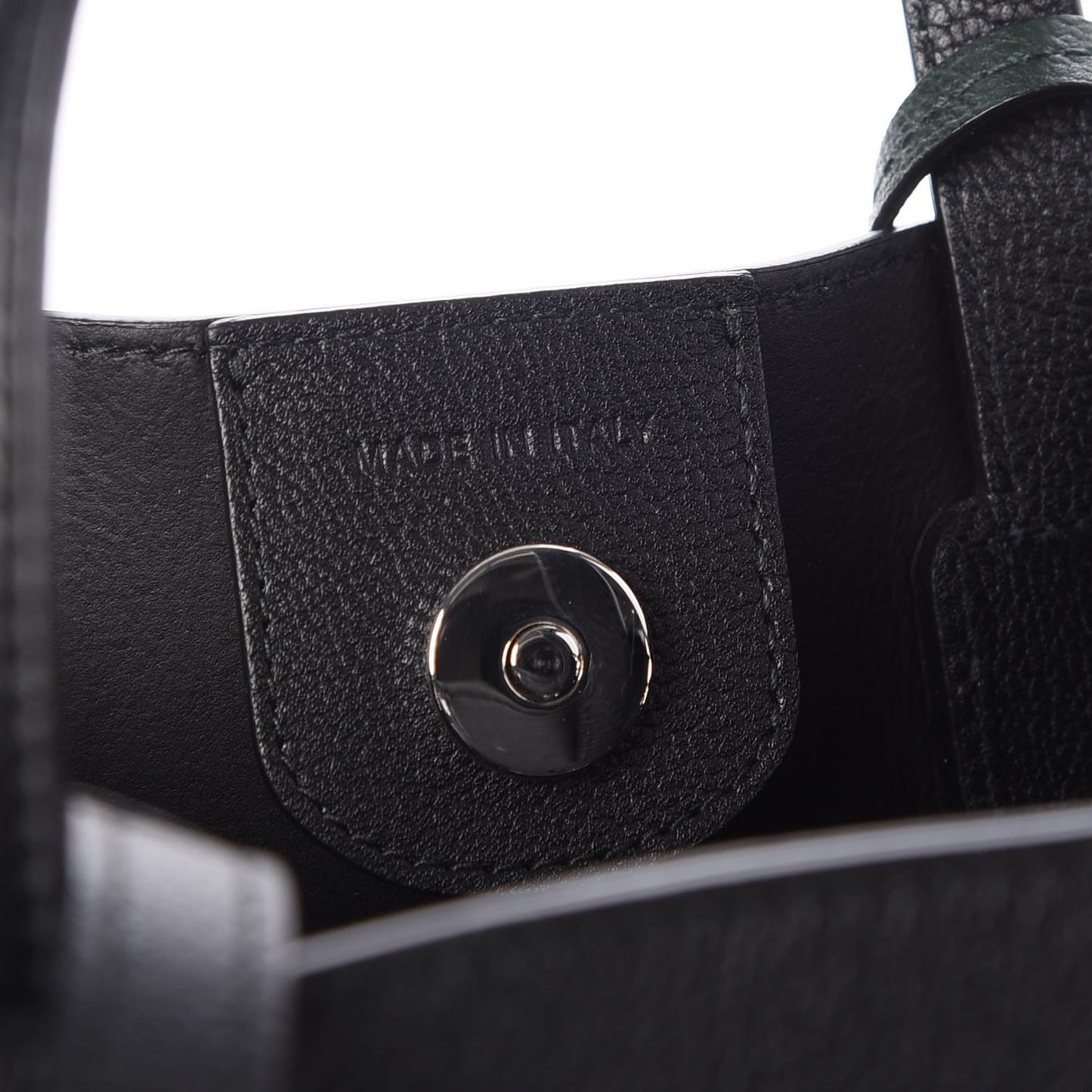 Grained Calfskin Small Blossom Tote Black