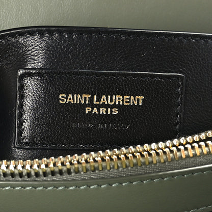 Saint Laurent Calfskin Y Quilted Monogram Small Loulou Chain Satchel Light Sage 6 of 8