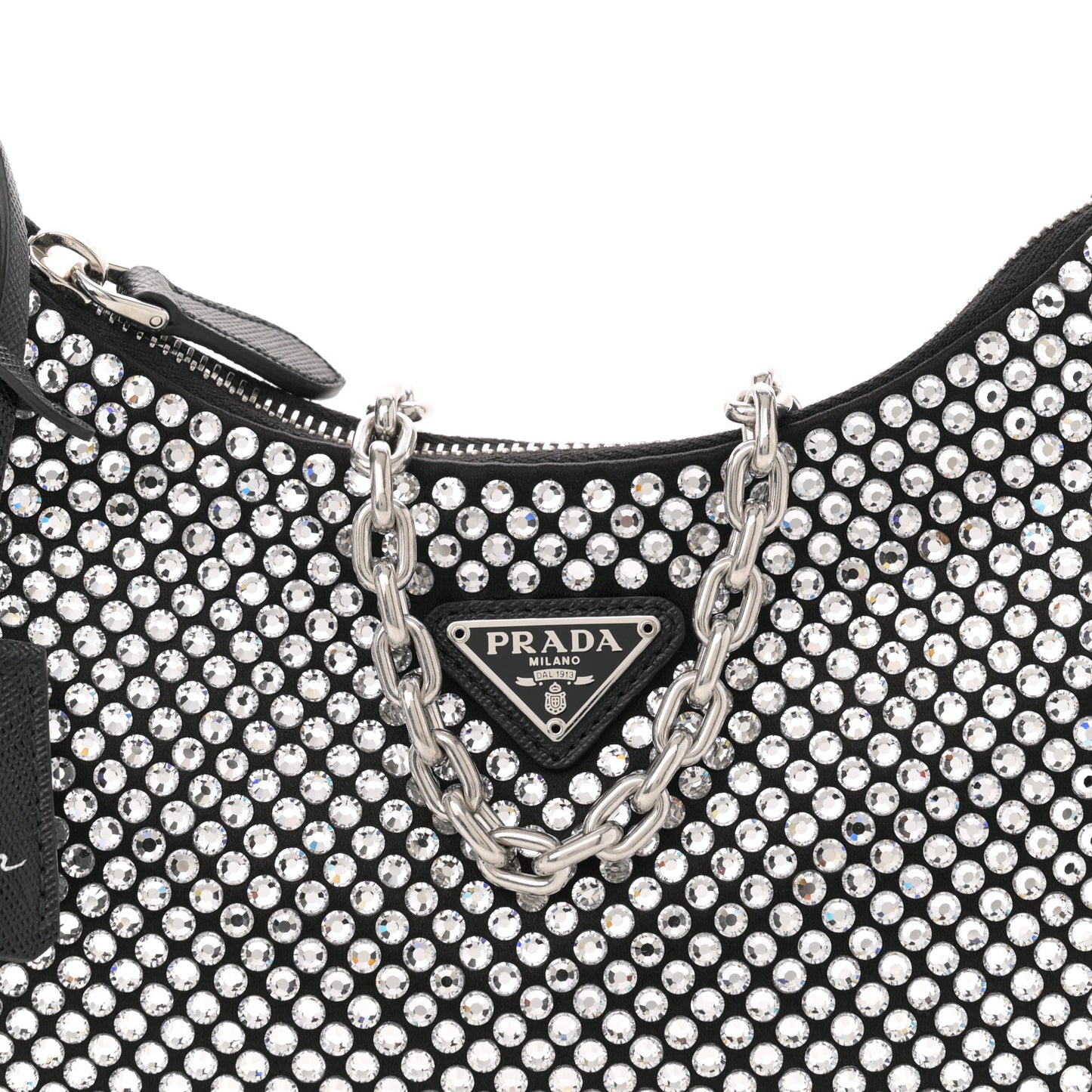 Satin Crystal Re-Edition 2005 Shoulder Bag Cristal