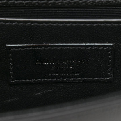Saint Laurent Grain De Poudre Small Monogram Kate Satchel Black 7 of 10