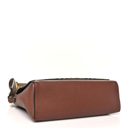 Burberry Calfskin Vintage Check Note Crossbody Bag Tan 4 of 11