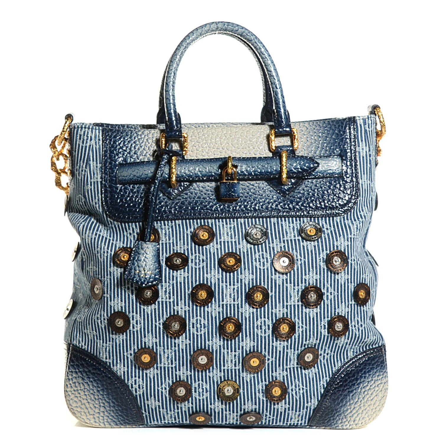 Louis Vuitton Denim Stripes Corsaire Polka Dot Besace 8 of 14