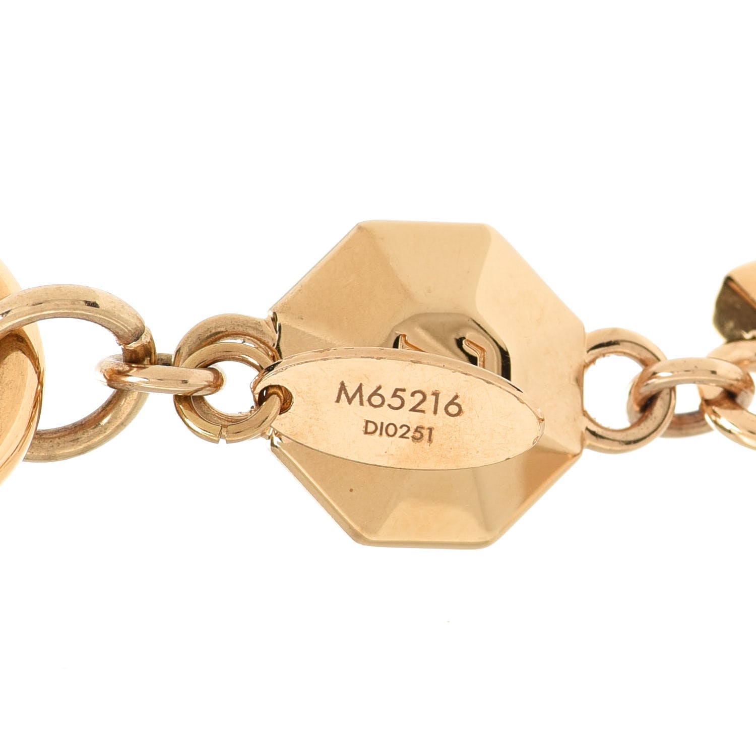 Louis Vuitton LV Facettes Bag Charm Key Holder Gold 3 of 5