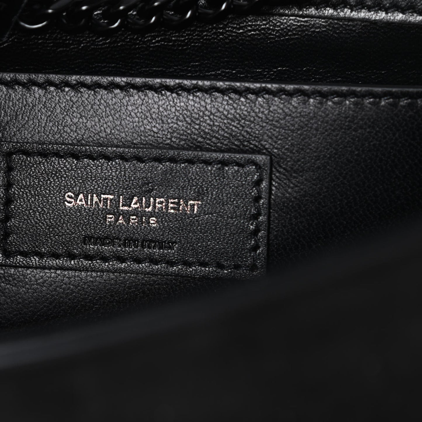 Suede Crystal Small Classic Monogram Kate Satchel Black