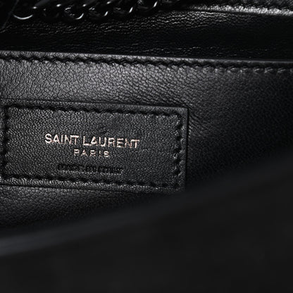 Saint Laurent Suede Crystal Small Classic Monogram Kate Satchel Black 6 of 11