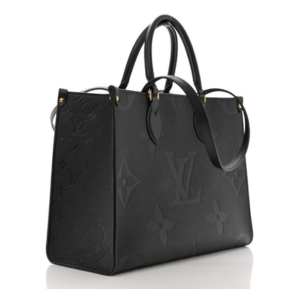 Louis Vuitton Empreinte Monogram Giant Onthego MM Black 3 of 9