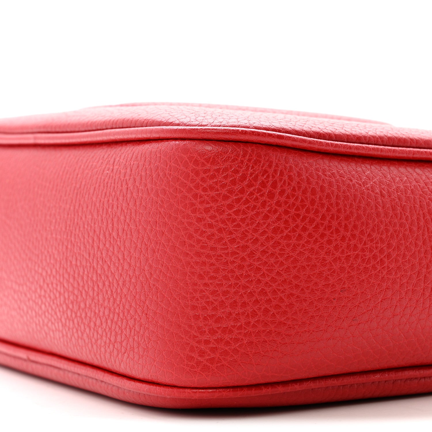 Gucci Pebbled Calfskin Small Soho Disco Bag Vibrant Red 10 of 10
