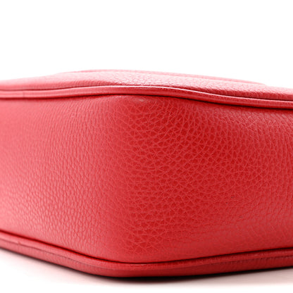 Gucci Pebbled Calfskin Small Soho Disco Bag Vibrant Red 10 of 10