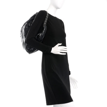 Chanel Glazed Calfskin Twisted Hobo Black 2 of 7