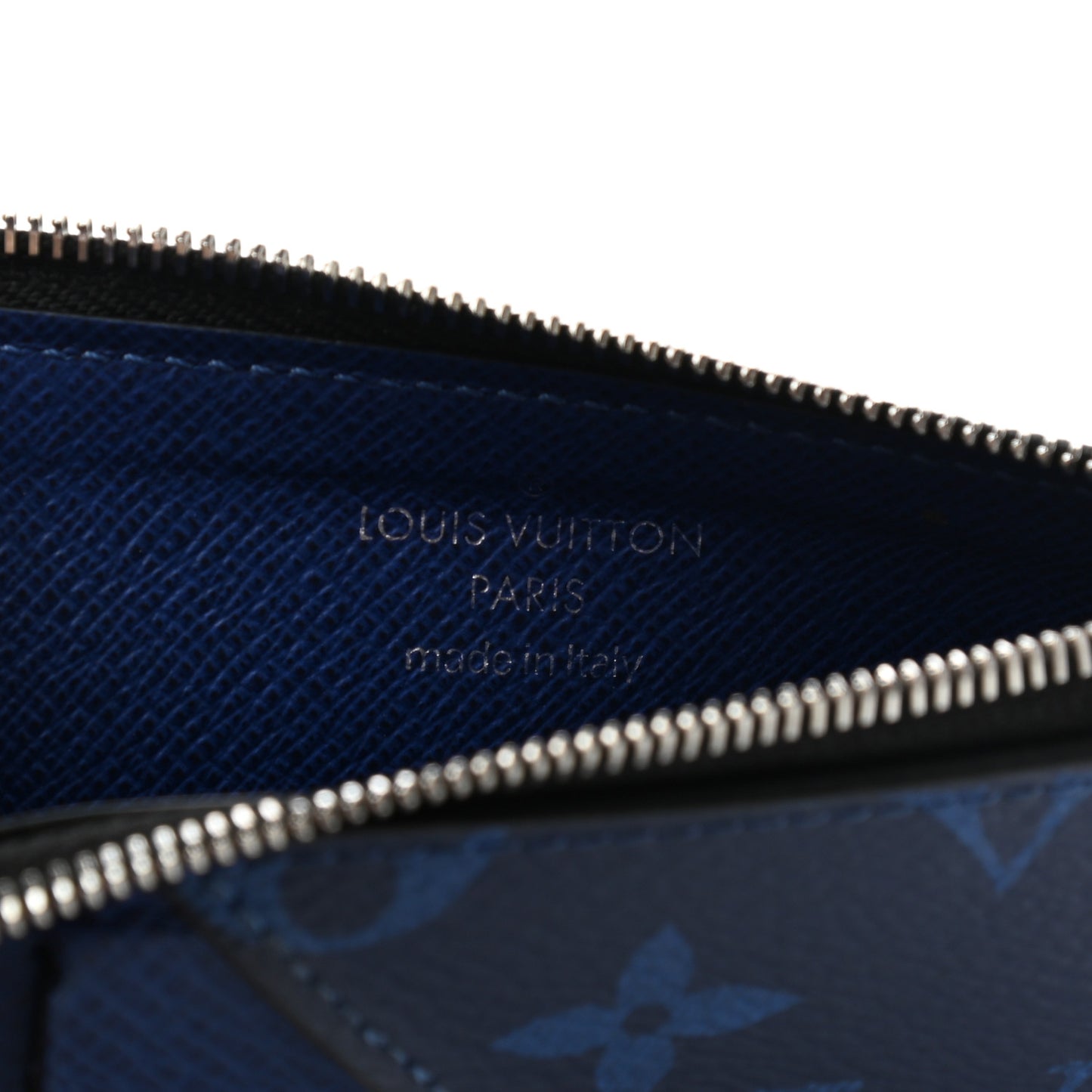 Monogram Taiga Coin Card Holder Cobalt