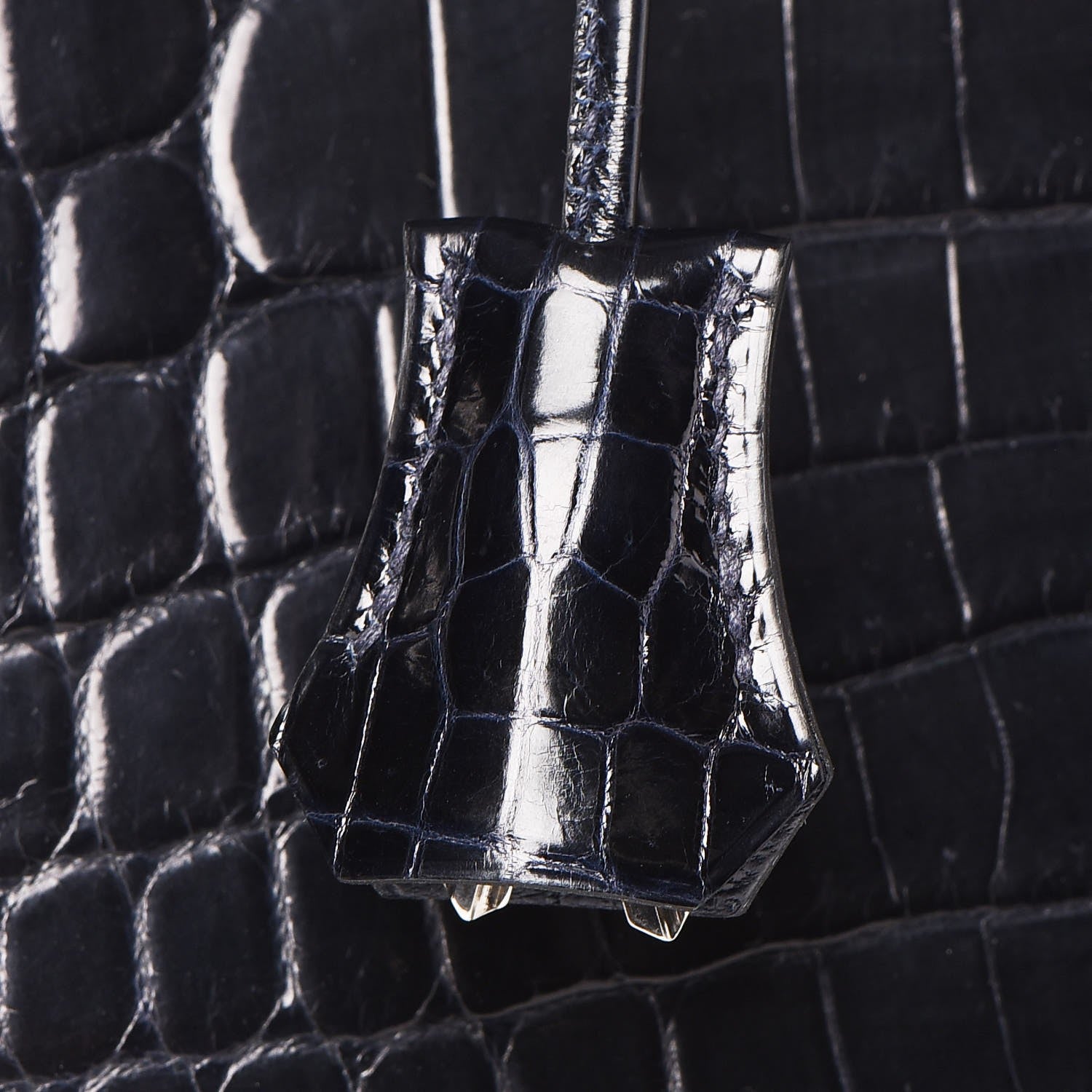 Hermes Shiny Niloticus Crocodile Kelly Sellier 32 34 of 36