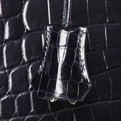 Hermes Shiny Niloticus Crocodile Kelly Sellier 32 34 of 36
