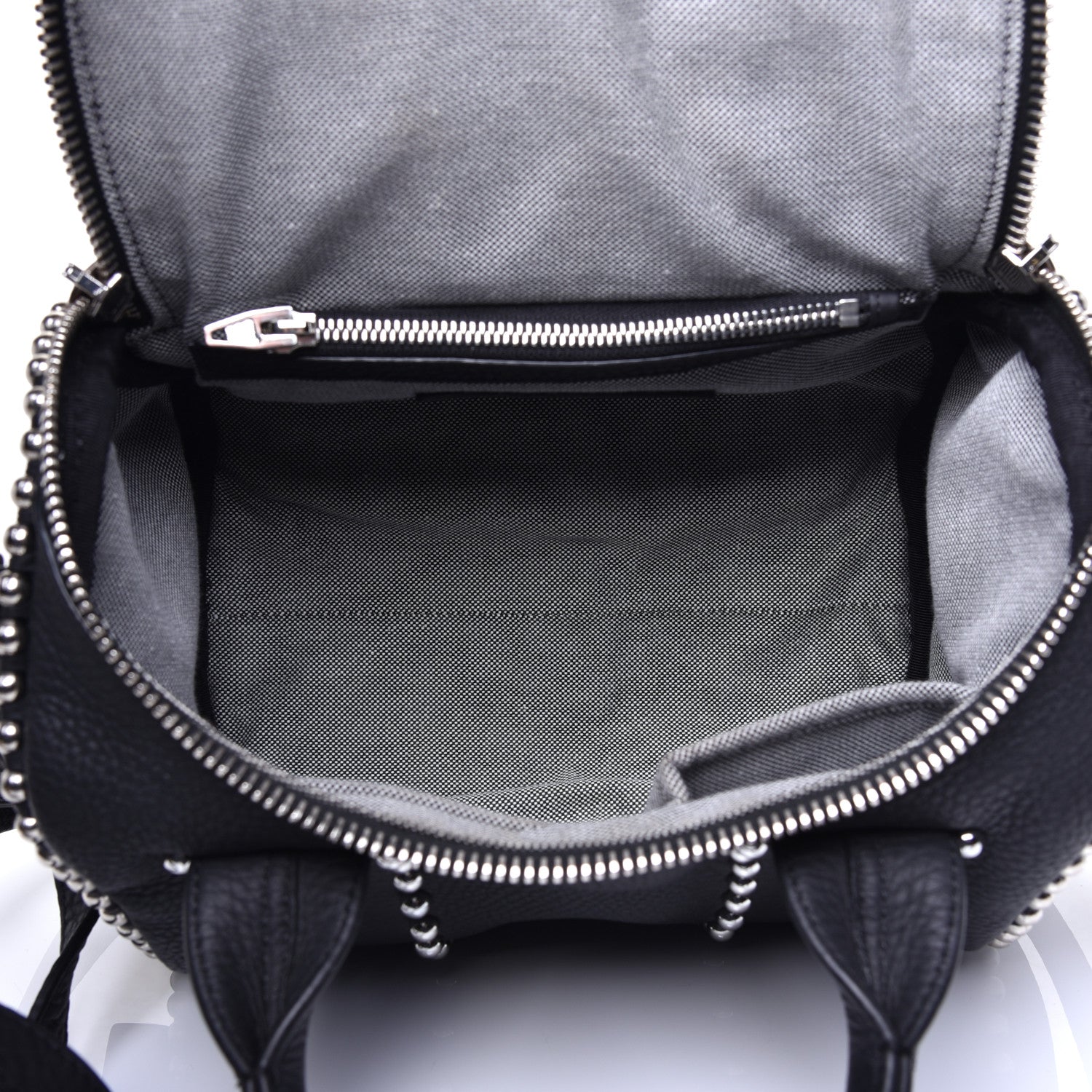 Alexander Wang Calfskin Studded Rockie Matte Black Rhodium Hardware 5 of 9
