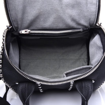 Alexander Wang Calfskin Studded Rockie Matte Black Rhodium Hardware 5 of 9