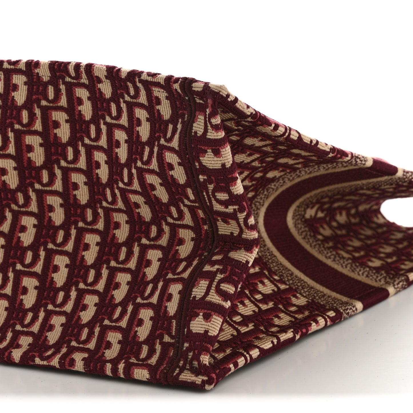 Oblique Large Book Tote Burgundy Multicolor