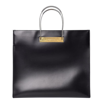 Balenciaga Soft Calfskin Medium Cable Shopper Tote Black 1 of 13