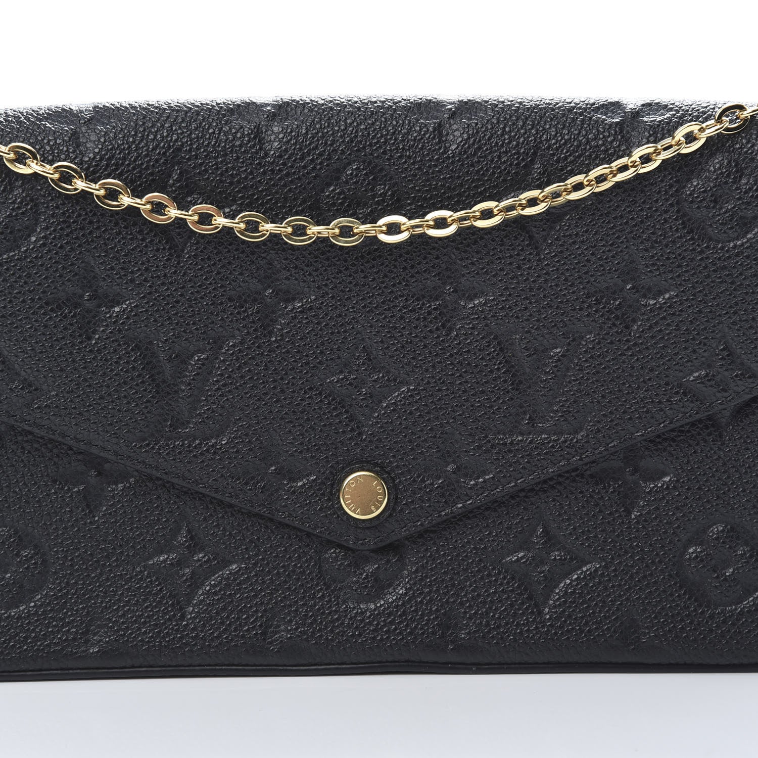 Louis Vuitton Empreinte Pochette Felicie Chain Wallet Black 8 of 11