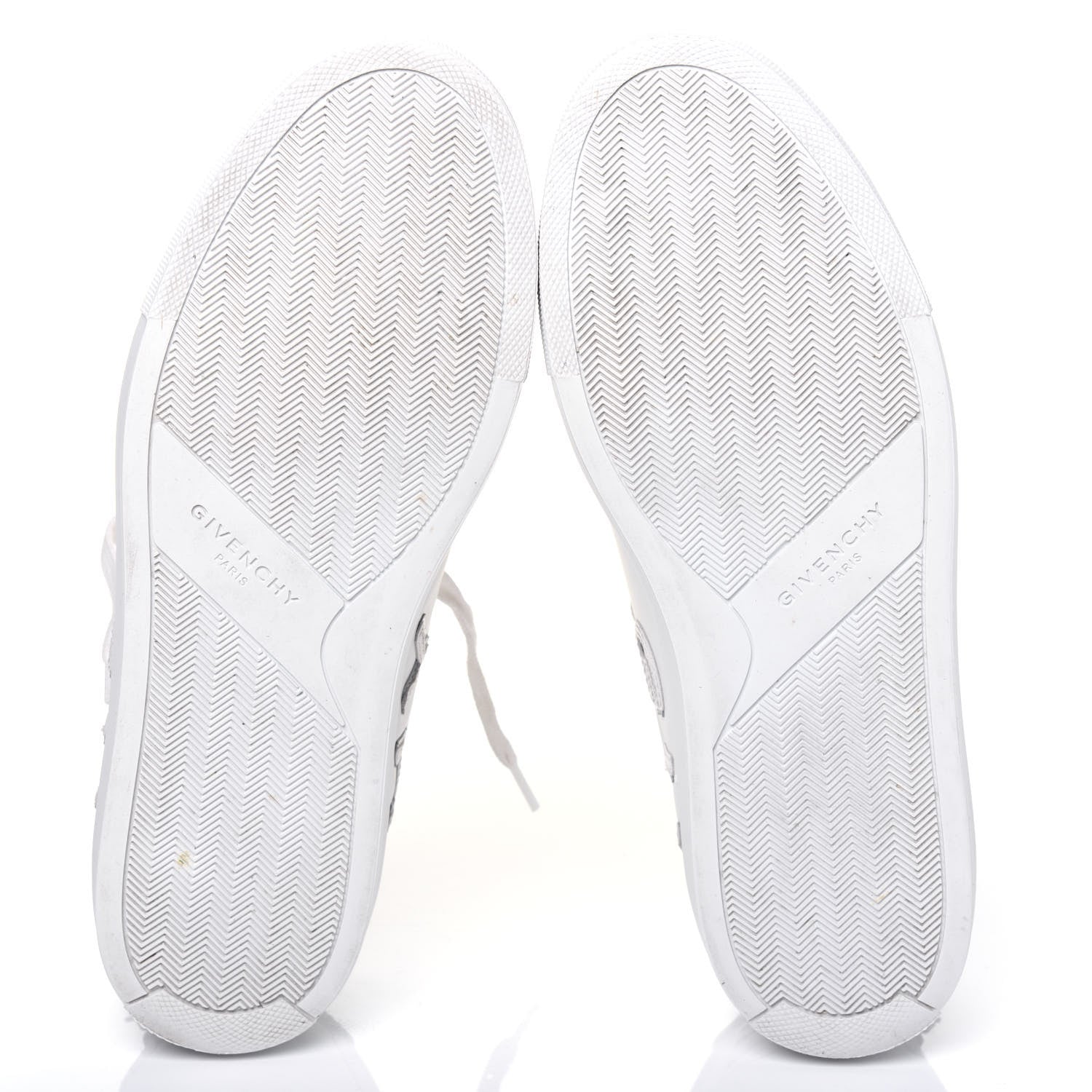 Givenchy Calfskin Reverse Logo Womens Urban Street Sneakers 39.5 White Silver 5 of 14